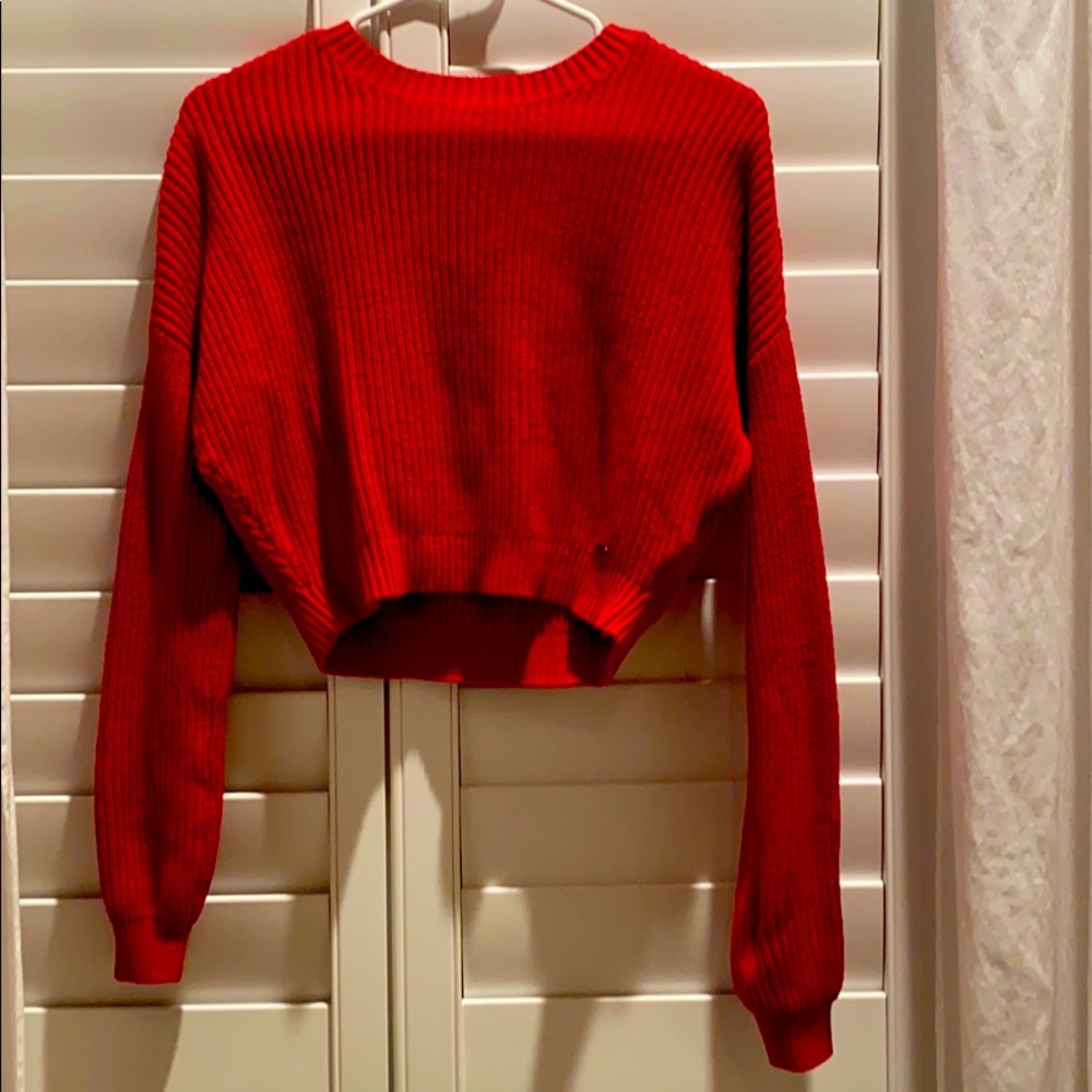 Knit cropped sweater